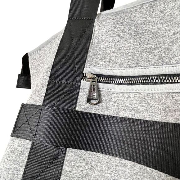 Aimee Kestenberg Capri Large Tote Gray Black Neoprene OS Travel Bag Shoulder - Picture 12 of 12